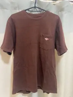DANTON ブラウン Tシャツ ポケット付き