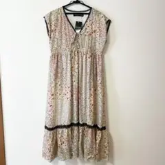 =訳あり= 花柄　ロングワンピース