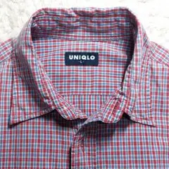 90s 00s OLD UNIQLO オールドユニクロ 赤チェックシャツ L