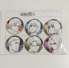 進撃の巨人 ミカサ 線画缶バッジ 原画展 witstudio コミケ 進撃の巨人 ミカサ 缶バッジ wit studio