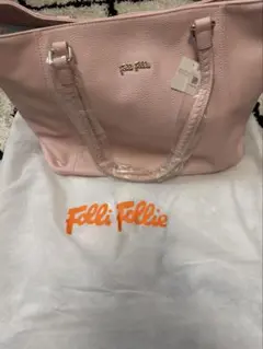 新品未使用 Folli Follie トートバッグ ピンク 保存袋・タグ付き