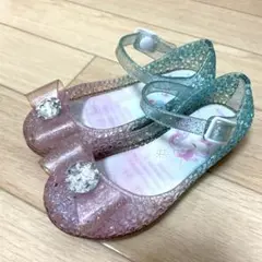 光るサンダル　女の子 キラキラサンダル 16cm