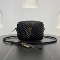 SAINT LAURENT ブラックショルダーバッグ クロスボディバッグ~~