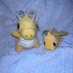 ポケモン　カイリュー　コロっとまんまるぬいぐるみ　てにのるころりんぬいぐるみ