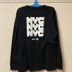 NEW ERA NYC ロゴ 長袖カットソー 黒