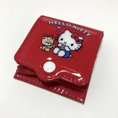 【新品・匿名配送】ハローキティ ビニールウォレット風コインポーチ 財布 サンリオ