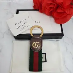 【極美品】 GUCCI グッチ キーリング オフィディア シェリーライン GG