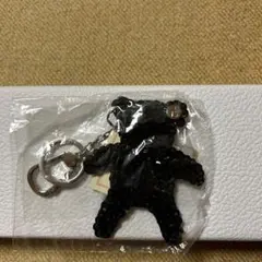 クマ スパンコールキーホルダー黒