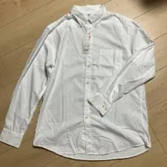 【新品】UNIQLO ユニクロ　フランネルシャツ 長袖　XL オフホワイト