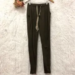 ★ファムズ★ ウエストリボン ジョガー パンツ 【F】 日本製 ファスナー ゴム
