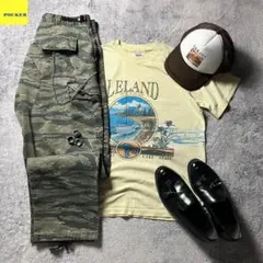 c-boy style (1355)90s USA製 anvilタイガーカモ迷彩