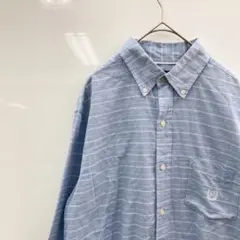 【CHAPS】チャップス　EASY CARE TWILL　シャツ　ブルー　М