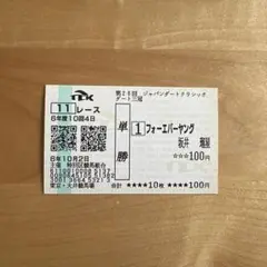 ジャパンダートクラシック2024 フォーエバーヤング 現地単勝馬券