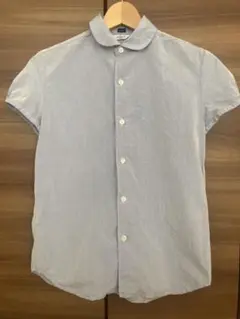 Le glazik ルグラジック・丸襟半袖シャツ36・Bshop