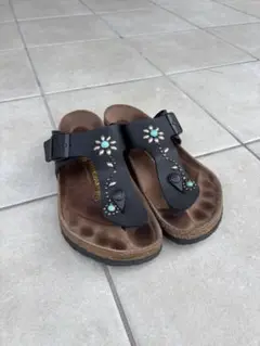 ■■ＨＴＣ×　BIRKENSTOCK ■■ビルケンシュトック サンダル BIRKENSTOCK - 希少品！ BIRKENSTOCK HTC コラボ サンダル 茶緑