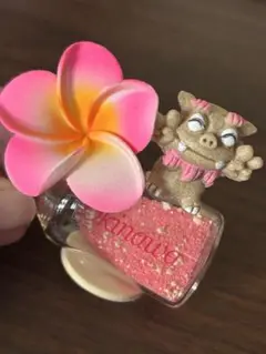 沖縄シーサーとフラワーの置物
