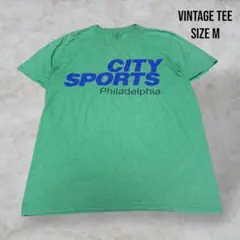 【vintagetee】CITY SPORTS フィラデルフィア グリーンM古着