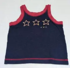 ミキハウス　ダブルB　星刺繍 タンクトップ　80cm
