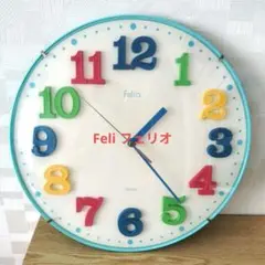 Felio 壁掛け時計 円型文字盤 中古品