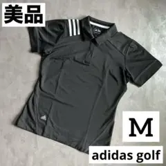 アディダス ゴルフ テーラーメイド 半袖 ポロシャツ M climacool 黒