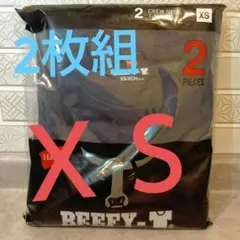 Hanes Beefy-T クルーネック Tシャツ 2枚セット XS