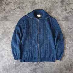 古着 90s フランス製 メランジ ドライバーズニット