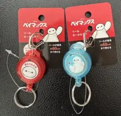 新品　Disney セリア　ベイマックス　リールキーホルダー　2点 キーホルダー
