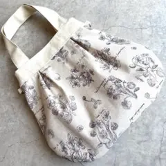 ハンドメイド　グラニーバッグ　バルーンバッグ　トートバッグ　ショルダー　パープル