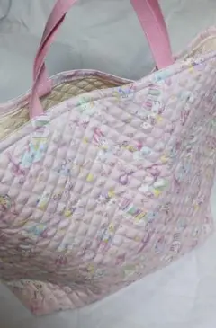 8/10終了★値下げ中【ハンドメイド】キルトおけいこバッグ/特大/ユニコーン