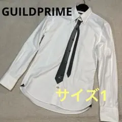 【レア】GUILDPRIME サイズ1ネクタイ転写プリント長袖シャツ白　稲葉浩志