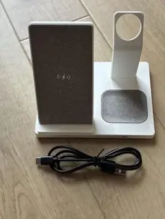 3in1 ワイヤレス充電器 ファブリック