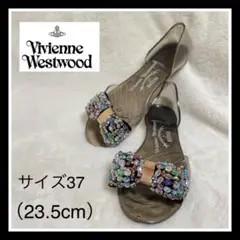 ヴィヴィアンウエストウッド+melissa キラキラ リボンサンダル
