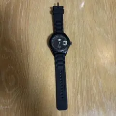 adidas 腕時計　ブラック　ジャンク