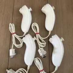任天堂Wii ヌンチャク　コントローラー　動作確認済み　白　4個セット ②