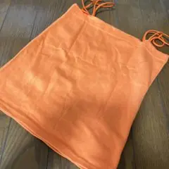 綺麗なオレンジのタンクトップ 100%コットン
