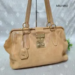MIU MIU ミュウミュウ トートバッグ ハンドバッグ オールレザー 鍵付き