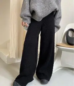 chuclla ブークレー ワイドフレアパンツ