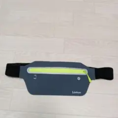Linkax スマホショルダーバッグ グレー/イエロー