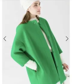 最終金額 新品 tsurubymarikooikawa グリーンコート