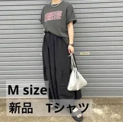 新品ダークグレー STARRED EYED Tシャツ Mサイズ