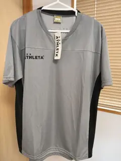 ATHLETA 半袖シャツ L グレー/ブラック　プラクティスシャツ　未使用