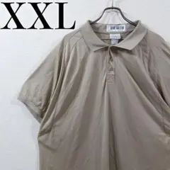 【美品】WEARGUARD 半袖ポロシャツ XXL アメリカ輸入 古着 ベージュ
