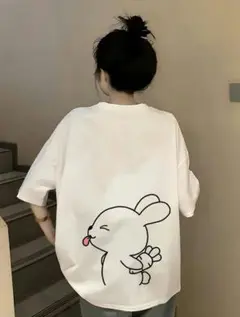 【超万能ベーシック】高品質ホワイトTシャツ S(JP-L) 厚手透けにくい重ね着