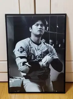 祝ドジャース大谷翔平 2024年MVP獲得！A3サイズポスターフレーム付き⑦