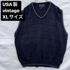 USA製 vintage ニットベスト 古着 ストリート 柴田ひかり 在原みゆ紀