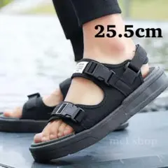 スポーツサンダル サンダル 厚底 海　ビーチサンダル ブラック 25.5cm