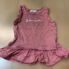 BeBe ピンク タンクトップ 90