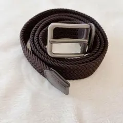 ベルト メンズ ビジネス Doopai メッシュ ベルト 編み込み　茶色