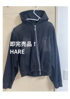 【2025秋先取り】【即完売品】美品 HARE デニムコンパクトフードブルゾン