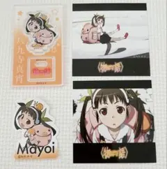 物語シリーズ　八九寺真宵 アクスタ ブロマイド ステッカー 4個　seria